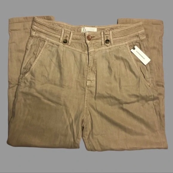 NWOT Anthropologie Utility Trousers Relaxed - Picture 2 of 8